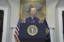 Le président américain Joe Biden à la Maison Blanche, le vendredi 16 février 2024, à Washington.