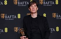 Киллиан Мерфи, победитель в номинации за лучшую мужскую роль в фильме "Оппенгеймер", на церемонии вручения кинопремии BAFTA / Лондон, 18 февраля 2024 года.