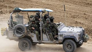دورية عسكرية إسرائيلية في جنوب قطاع غزة.