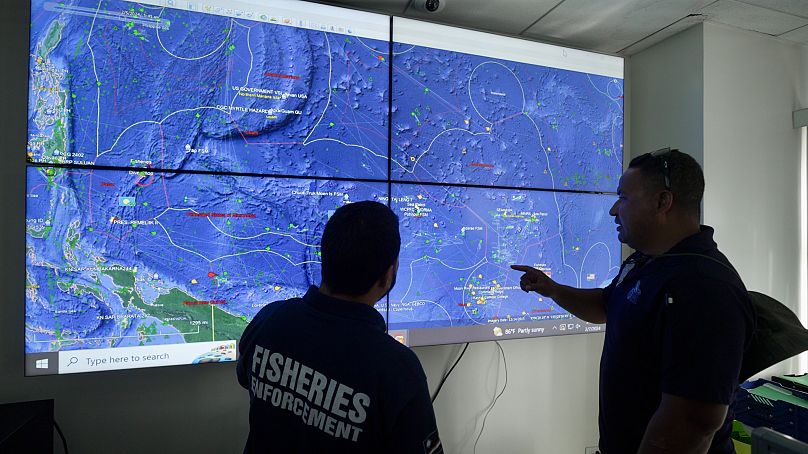 The newly established Vessel Monitoring System (VMS) operations center in Majuro
