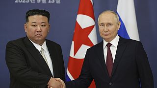 Rusya Devlet Başkanı Vladimir Putin, Kuzey Kore lideri Kim Jong-Un
