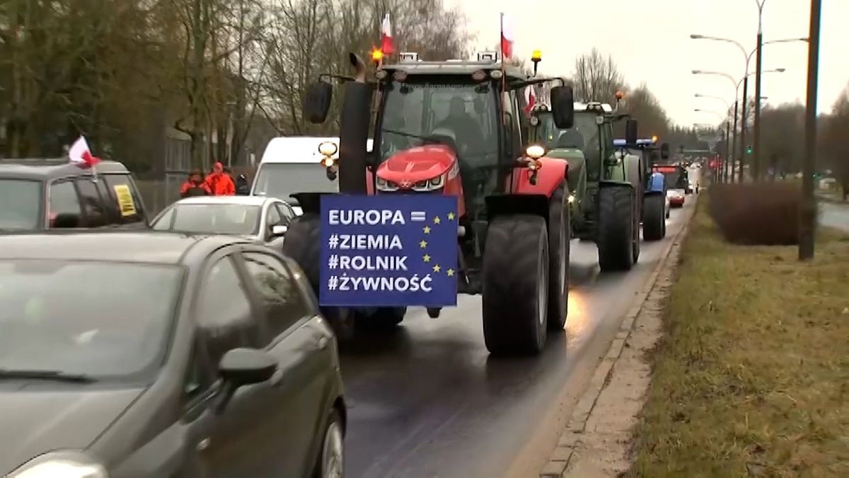 Lengyel gazdatüntetés 2024. február 20-án