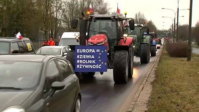 Protesta degli agricoltori polacchi