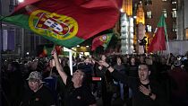 Polícias portugueses em protesto