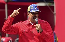   نيكولاس مادورو يتحدث إلى أنصاره خلال حدث بمناسبة ذكرى الانقلاب الفاشل عام 1992 بقيادة الرئيس الراحل هوغو تشافيز، قصر ميرافلوريس الرئاسي في كاراكاس، فنزويلا، 4 فبراير 202