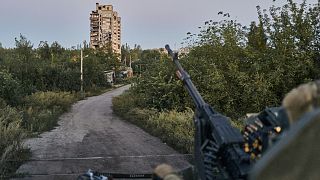Ukrán katona a donyecki Avdijivkánál