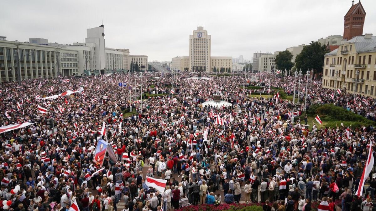 Διαδήλωση της αντιπολίτευσης στη Λευκορωσία (φωτογραφία αρχείου)