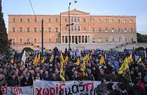 Gazdatüntetés Athénban 2024. február 20-án
