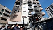 حمله موشکی به یک ساختمان مسکونی در منطقه «كَفْر سوسه» در دمشق