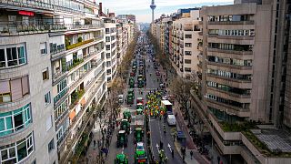 الجرارات تدخل العاصمة الإسبانية مدريد