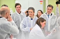 Belgium's Prime Minister Alexander De Croo and Commission Vice President Margrethe Vestager visited the Ghent-based facility of leading immunology company Argenx.