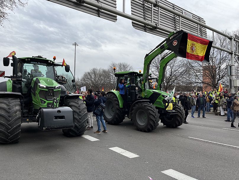 Traktoren in Madrid