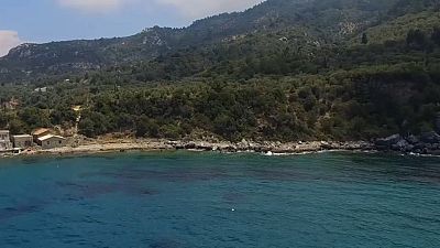 Imagen de archivo de la isla griega de Samos