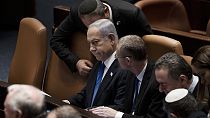 Netanjahu a Kneszetben