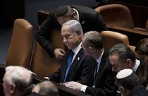 Netanjahu a Kneszetben