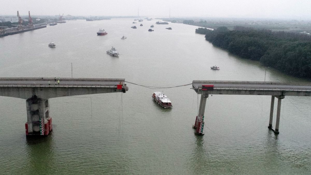 جسر جنوب مدينة قوانغتشو الصين