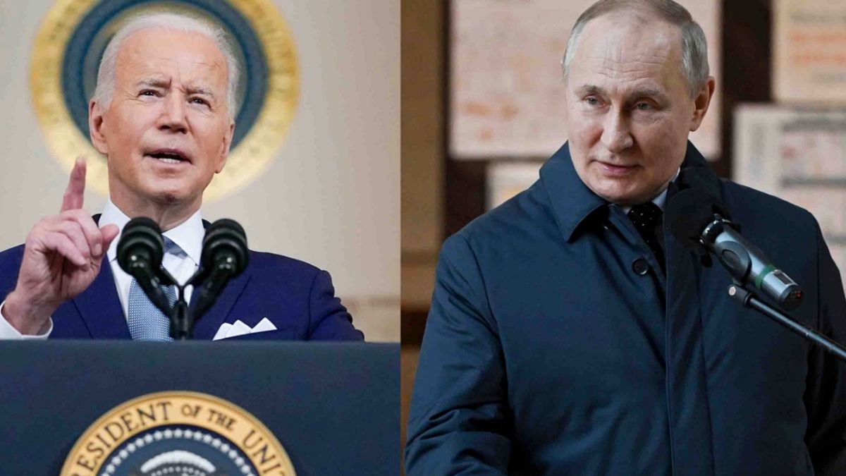 الرئيس الأمريكي جو بايدن ونظيره الروسي فلاديمير بوتين 