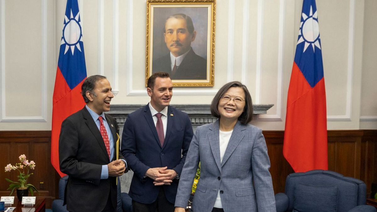 دیدار گروه دیگری از اعضای کنگره آمریکا با «تسای اینگ ون»، رئیس‌جمهور تایوان