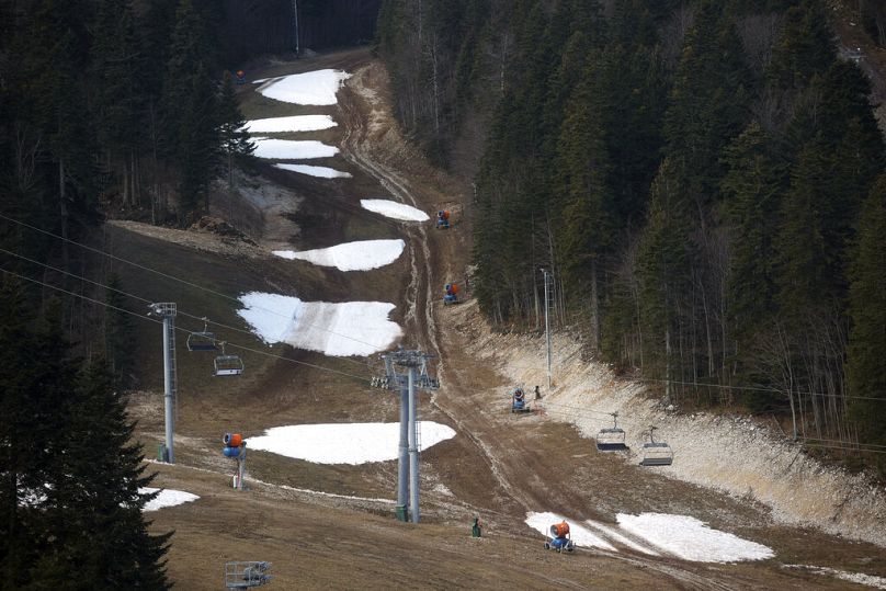 Bjelasnica mountain near Sarajevo, Bosnia suffered from a severe lack of snow last year, too