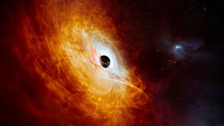 تصویری از گرسنه‌ترین سیاهچاله تازه کشف شده در عالم معلوم