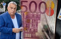 Orbán Viktor, egy 500 eurós és a bankkártyák