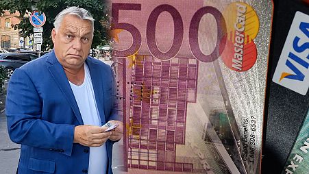 Orbán Viktor, egy 500 eurós és a bankkártyák