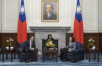 Tayvan Cumhurbaşkanı Tsai Ing-wen Temsilciler Meclisi Çin Komünist Partisi Seçilmiş Komitesi'nin Cumhuriyetçi başkanı Mike Gallagher ile görüştü