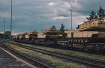 Abrams M1A1 páncélosok várakoznak Németországban