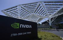 A Nvidia office building is shown in Santa Clara, Calif., May 31, 2023.