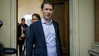 El excanciller austríaco Sebastian Kurz este viernes en el tribunal en Viena