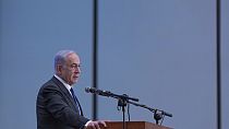 El primer ministro israelí, Benjamín Netanyahu, interviene en un acto en Jerusalén el 18 de febrero de 2024