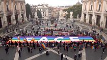 مظاهرة داعية للسلام في روما