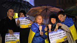 Manifestação de apoio à Ucrânia em Lisboa