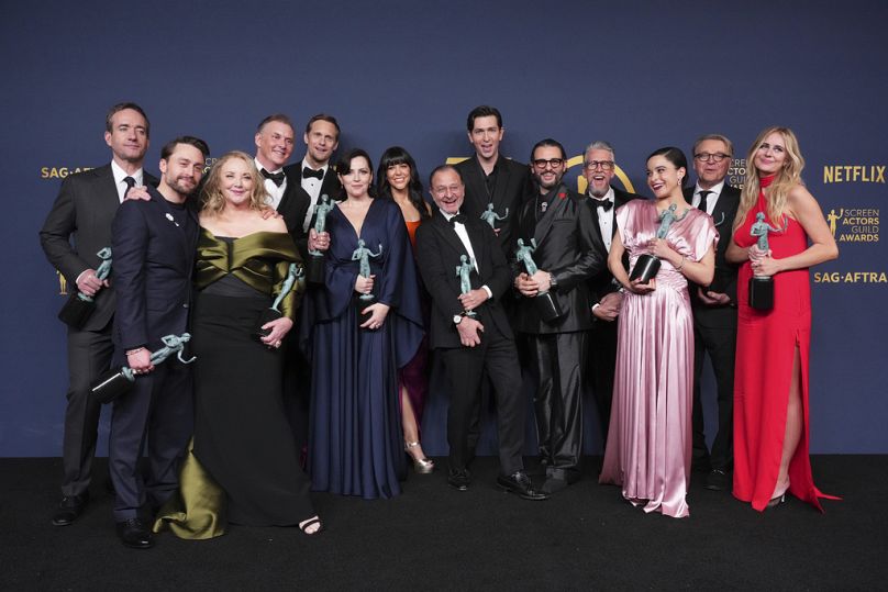 الفائزون بجائزة الأداء المتميز في مسلسل "الخلافة"، فبراير 2024