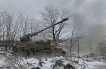 مدافع الهاوتزر الروسية تضرب مواقع أوكرانية- 25 شباط 2024