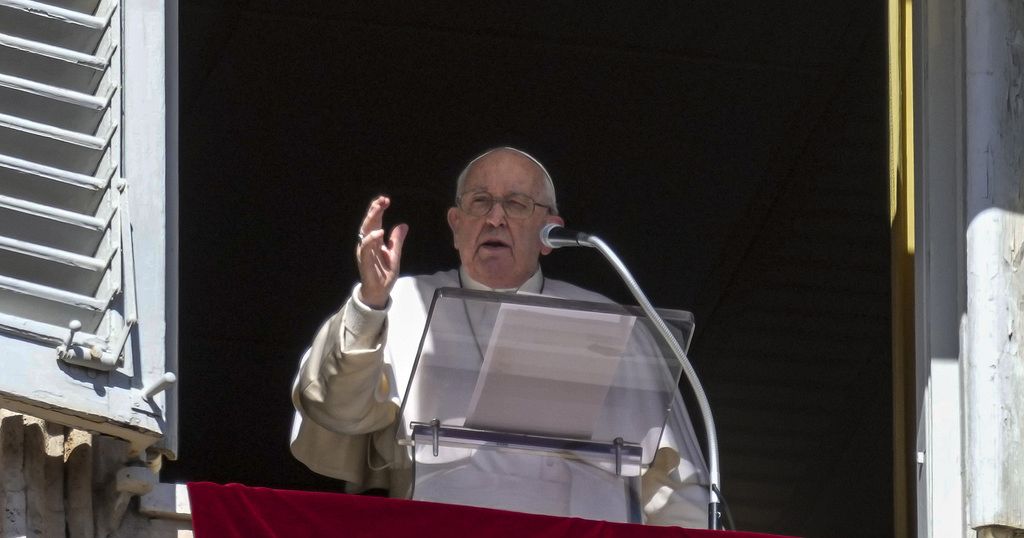 Pope Francis celebrates weekly Angelus prayer despite mild flu symptoms