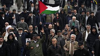 Teheráni palesztinpárti tüntetés 2024 január 14.