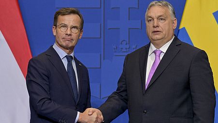 La visite à Budapest du Premier ministre suédois (à gauche) a permis de lever les derniers obstacles.