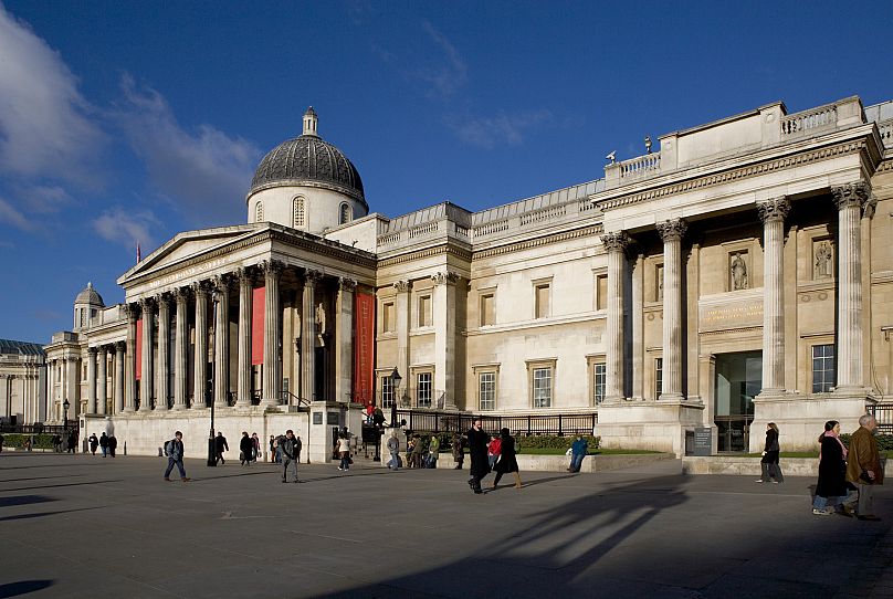 Located on London's Trafalgar Square, the National Gallery was founded by the British Parliament in 1824.