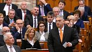 Orbán Viktor hétfőn, az Országgyűlés plenáris ülésén 