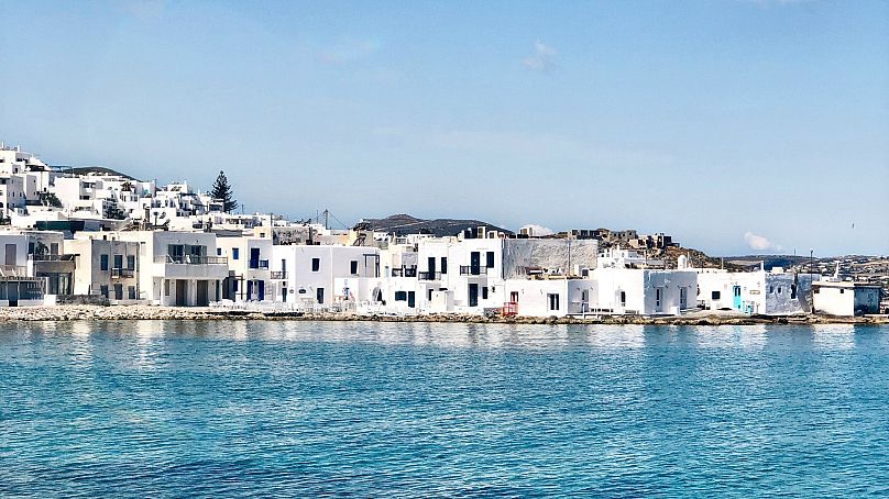 The small and picturesque fishing village of Naoussa in Paros.