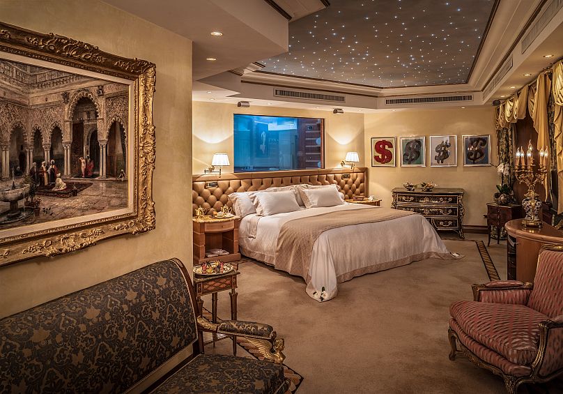 The Penthouse Suite with Andy Warhol artworks.