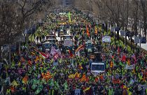 مظاهرات المزارعين في مدريد