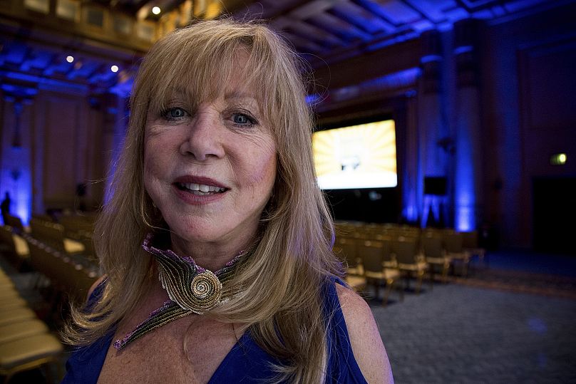 Pattie Boyd, model, writer, photographer and the former wife of musicians George Harrison and Eric Clapton, at a speaking even in 2016.