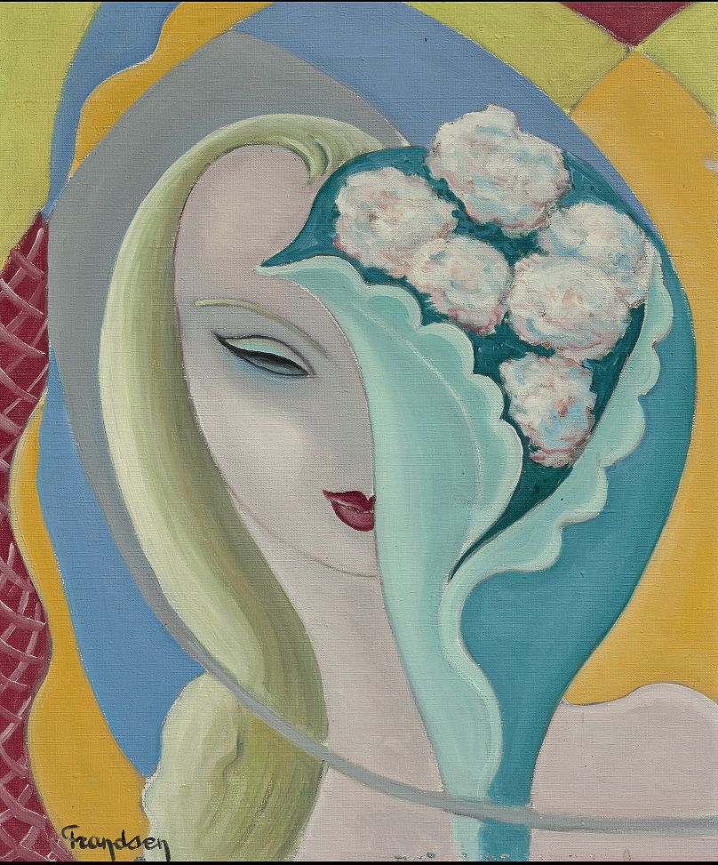 The original oil painting used as album artwork for the 1970 Derek and the Dominos album "Layla and Other Assorted Love Songs" is the leading lot in the auction.
