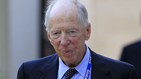 Lord Jacob Rothschild arrives for a reception at Clarence House in London for the delegates of the Global Investment Conference, July 26, 2012.