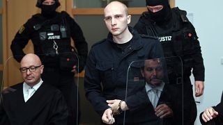 Stephan Balliet at his original trial at the Regional Court in Magdeburg, September 2020.