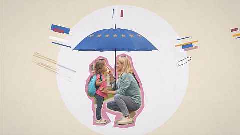 How many Ukrainians benefit from temporary protection in the EU?