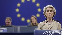 Avrupa Komisyonu Başkanı Ursula von der Leyen Avrupa Parlamentosu'nda güvenlik ve savunma konulu bir konuşma yaptı