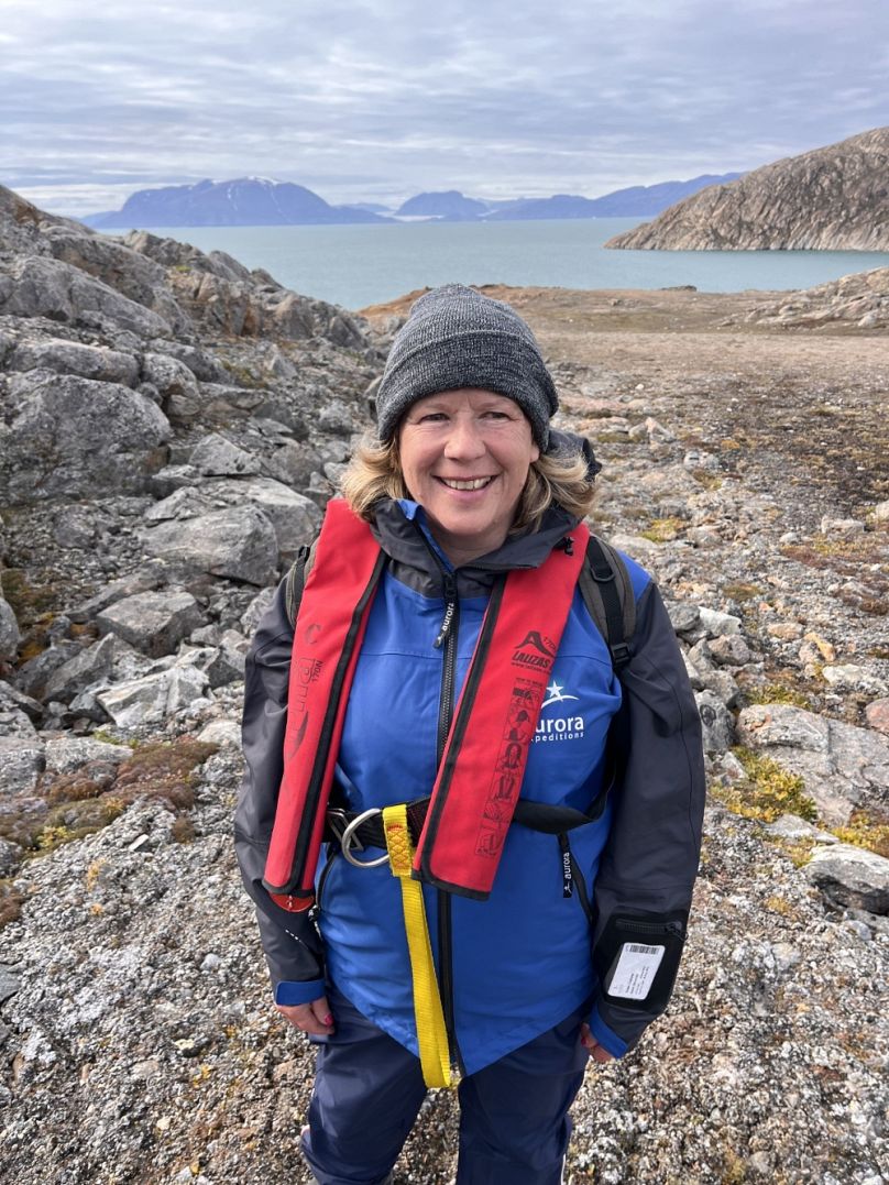 Sue Stockdale pictured on a recent voyage to Greenland